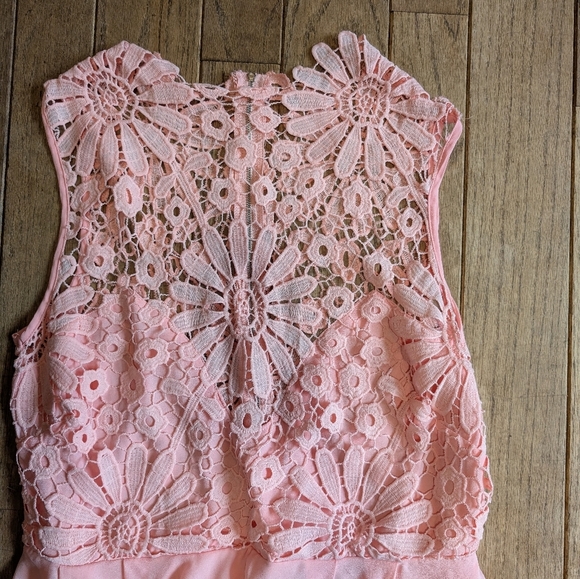 NWT women's Your Inspiration Elegant Pink Lace Sleeveless Dress Size Extra Large - Picture 2 of 6